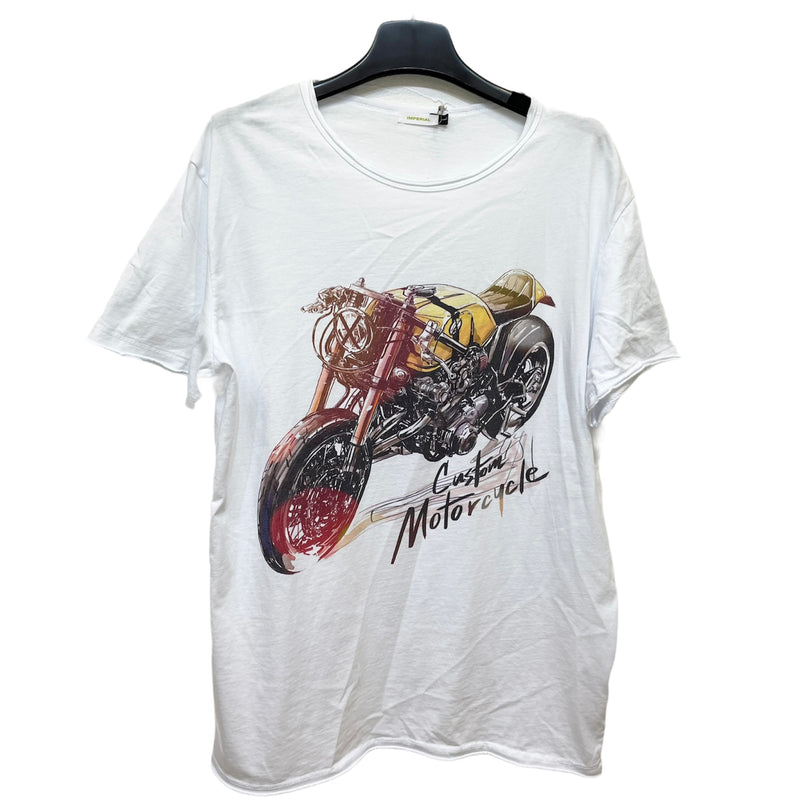 Imperial Man（インペリアル）MotercycleフロントプリントTシャツ