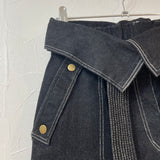 MICALLE MICALLE（ミカーレミカーレ）2カラー  ウエスト折り返しスティッチパンツ