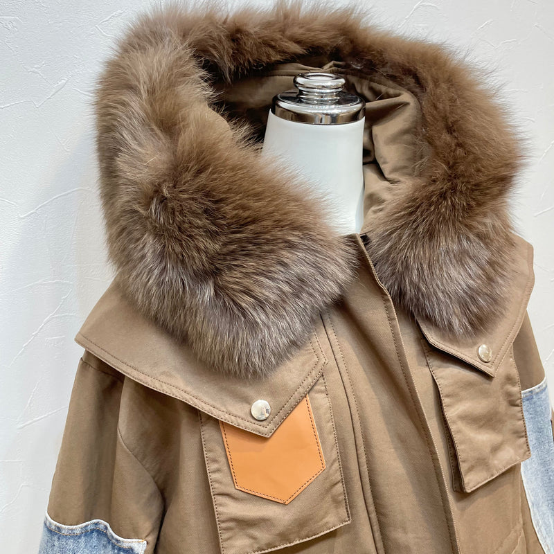 MICALLE MICALLE☆新品☆ モッズコート アウター ファー MICALLE MICALLE MICALLE☆新品☆ モッズコート アウター ファー MICALLE