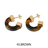 MICALLE MICALLE（ミカーレミカーレ）2カラー マーブルフープピアス - AVANTI&JOLIJOLI