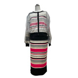 RISLEY（リズレー）2カラー マルチボーダースカート 【setup可能】