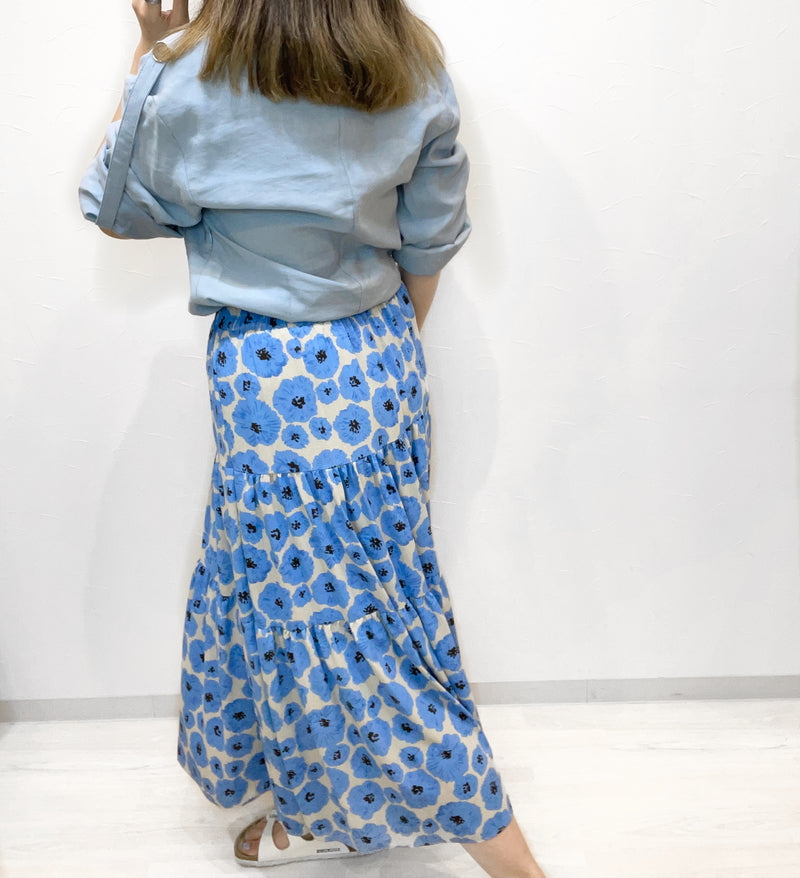 MICALLE MICALLE（ミカーレミカーレ）2カラー フラワープリントスカート