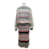 RISLEY（リズレー）2カラー マルチボーダースカート 【setup可能】