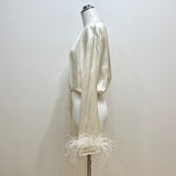 Dixie（ディクシー）2カラー フェザースリーブブラウス