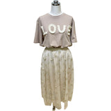 MICALLE MICALLE（ミカーレミカーレ）2カラー LOVE Tシャツ