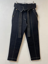 MICALLE MICALLE（ミカーレミカーレ）2カラー  ウエスト折り返しスティッチパンツ