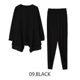 MICALLE MICALLE（ミカーレミカーレ）3カラー  アシメントリーセットアップ ankle tab detail