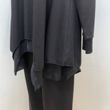 MICALLE MICALLE（ミカーレミカーレ）3カラー  アシメントリーセットアップ ankle tab detail