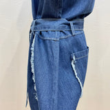 MICALLE MICALLE（ミカーレミカーレ）2カラー デニムノースリーブワンピース