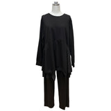 MICALLE MICALLE（ミカーレミカーレ）3カラー  アシメントリーセットアップ ankle tab detail