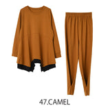 MICALLE MICALLE（ミカーレミカーレ）3カラー  アシメントリーセットアップ ankle tab detail