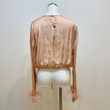 Dixie（ディクシー）2カラー フェザースリーブブラウス