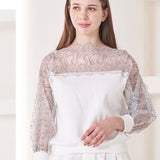 MICALLE MICALLE（ミカーレミカーレ）3カラー レース切り替えTシャツ - AVANTI&JOLIJOLI