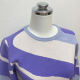 ViCOLO（ヴィコロ）ブルーグラデーションクロップドセーター