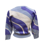 ViCOLO（ヴィコロ）ブルーグラデーションクロップドセーター