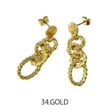 MICALLE MICALLE（ミカーレミカーレ）ゴールドチェーンピアス - AVANTI&JOLIJOLI