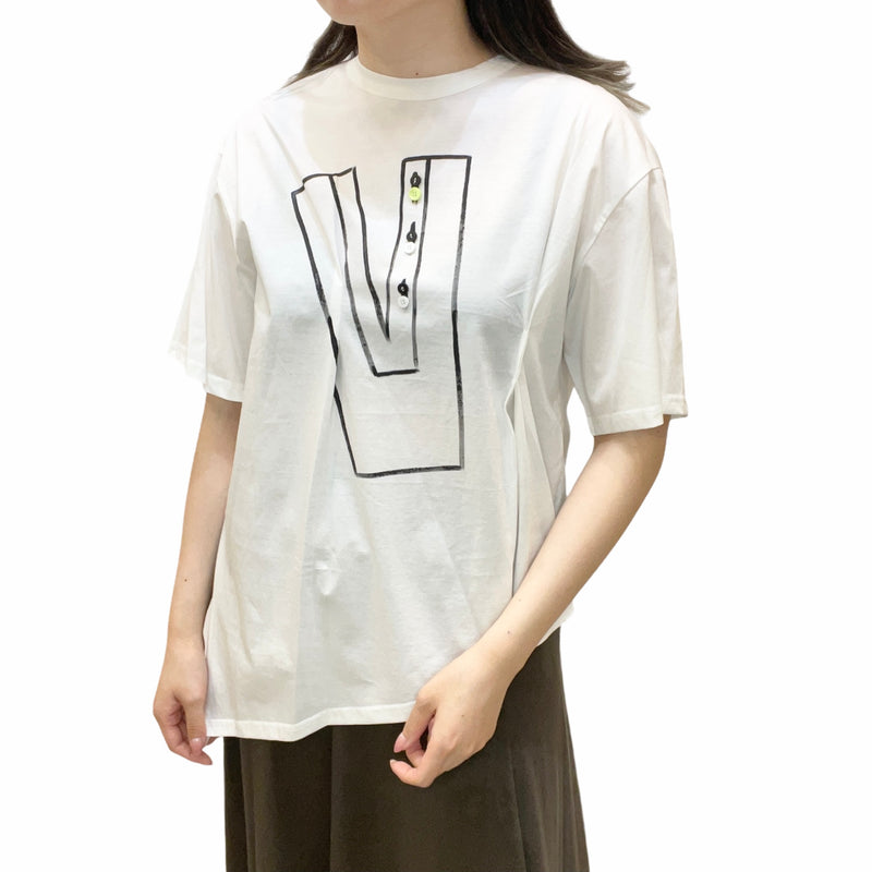 MICALLE MICALLE（ミカーレミカーレ）2カラー アシメントリーTシャツ