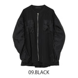 MICALLE MICALLE（ミカーレミカーレ）2カラー シフォンドッキングブルゾン