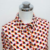 Imperial （インペリアル）リーフ柄ブラウス