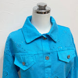 MICHELLE（ミケーレ）4カラー フラワー刺繍パンチングジャケット