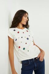 Souvenir (スーベニア) ビジューTシャツ