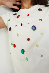 Souvenir (スーベニア) ビジューTシャツ