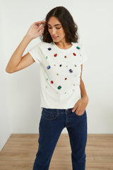 Souvenir (スーベニア) ビジューTシャツ